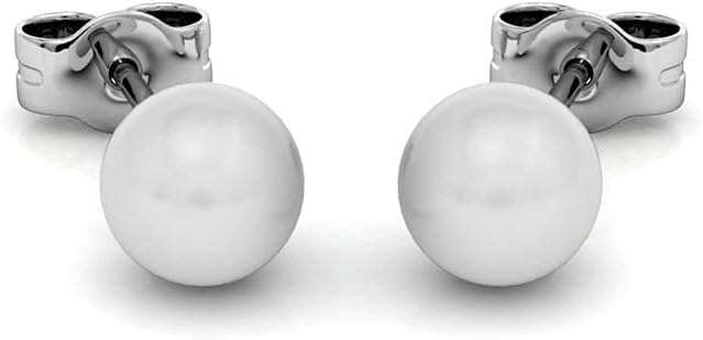 Zestaw zawieszek i kolczyków Pure Pearl | srebro wysokiej próby 925 | pozłacane 18-karatowym białym złotem | łańcuszek 40 + 5 cm | łańcuszek z pereł | kolczyki z perłami - obrazek 5