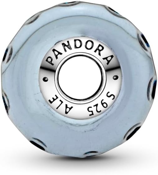 PANDORA Welliges dunkelblaues Ozean Murano-Glas Charm - obrazek 3