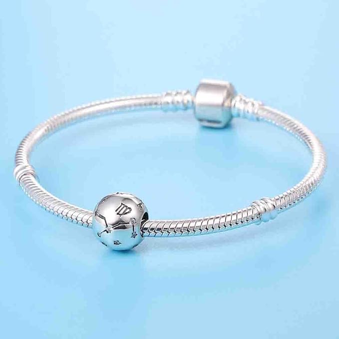 Kobiety Charm Zawieszek Znaki gwiazdek dla bransoletki 925 Sterling Silver 12 gwiazdek Charms Beads odpowiednie dla Pandora bransoletki, Kompatybilny z europejskim bransoletkiem i bransoletkiem - obrazek 3