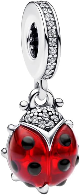 Charm Suspension Ladies 925 Sterling Silver for Bracelet Charms Beads odpowiedni do Pandora bransoletki i obręcznika, kompatybilny z europejskimi bransoletkami dla kobiet dziewczyn Z1 - obrazek 2