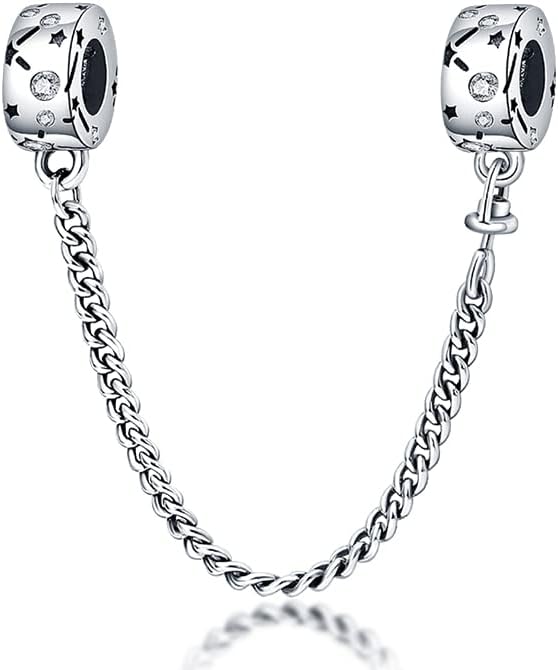 Charm Suspension Ladies 925 Sterling Silver for Bracelet Charms Beads odpowiedni do Pandora bransoletki i obręcznika, kompatybilny z europejskimi bransoletkami dla kobiet dziewczyn