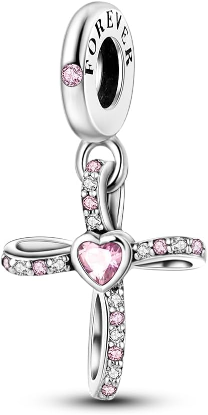 Charm Suspension Ladies 925 Sterling Silver for Bracelet Charms Beads odpowiedni do Pandora bransoletki i obręcznika, kompatybilny z europejskimi bransoletkami dla kobiet dziewczyn Z1 - obrazek 2