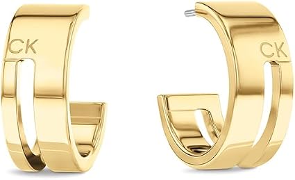 Calvin Klein Damskie kolczyki GEOMETRIC ESSENTIALS Kolekcja z żółtego złota - 35000676, Jeden rozmiar, Stal nierdzewna, Bez kamieni szlachetnych - obrazek 4