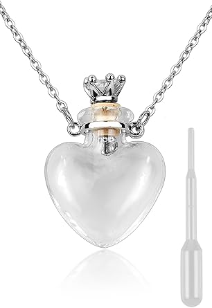 DS. DISTINCTIVE STYLE Naszyjnik na fiolkę w kształcie serca, butelka perfum wisiorek z krwią, naszyjnik do płynnej biżuterii pamiątkowej na prochy, szklany pamiątka urna, biżuteria dla kobiet - obrazek 2