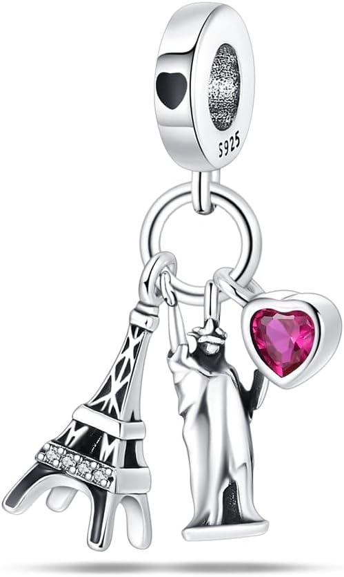 Charms pasuje Pandora bransoletki z charmsami dla kobiet, 925 srebro Sterling koralik zwisający wisiorek, dziewczyna biżuteria z koralików, biżuteria DIY dla dziewczyn - obrazek 3