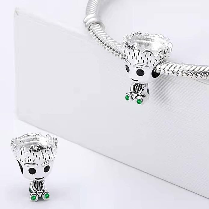 HappyStar Charmsy ze srebra wysokiej próby 925, z motywem Gwiezdnych Wojen, Harry’ego Pottera, pasują do bransoletek Pandora Charms, dla kobiet, dziewcząt, biżuteria na prezent - obrazek 4