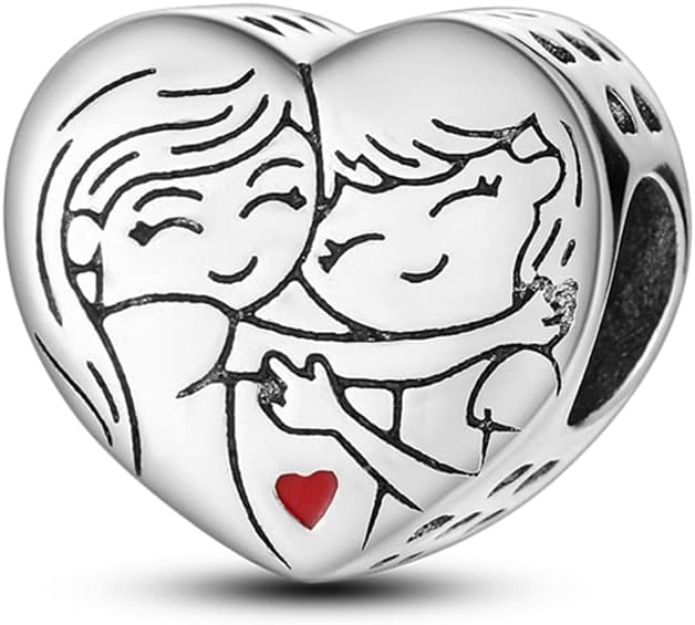 Charm Suspension Ladies 925 Sterling Silver for Bracelet Charms Beads odpowiedni do Pandora bransoletki i obręcznika, kompatybilny z europejskimi bransoletkami dla kobiet dziewczyn Z1 - obrazek 5