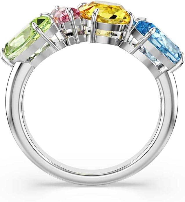 Swarovski Pierścionek Gema, Szlify różnorodne, Różnokolorowy, Powłoka z rodu - obrazek 4