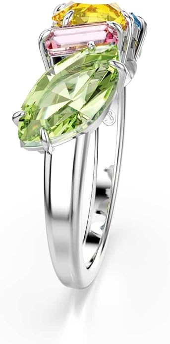 Swarovski Pierścionek Gema, Szlify różnorodne, Różnokolorowy, Powłoka z rodu - obrazek 3