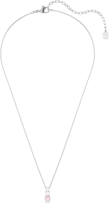 Swarovski Stilla Attract Kolekcja, Szlif okrągły, Różowy, Powlekany rodem - obrazek 3