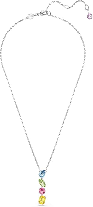 Swarovski Wisiorek Y Gema, Szlify różnorodne, Różnokolorowy, Powłoka z rodu - obrazek 2