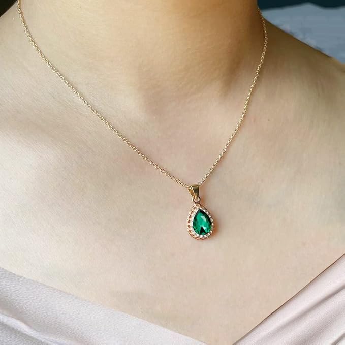 Panna młoda ślub kropla wody kryształowy naszyjnik kolczyki bransoletka pierścionek zestaw złoty ślub serce wisiorek choker naszyjniki biżuteria dla kobiet i dziewcząt - obrazek 3