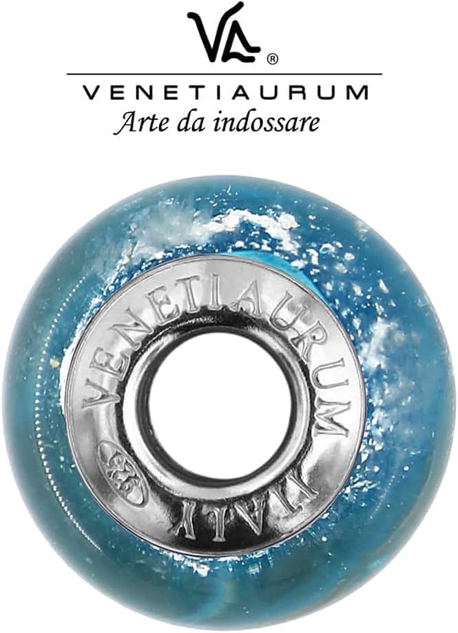Venetiaurum – Wisiorek z prawdziwego szkła Murano i srebra próby 925 – biżuteria "Made in Italy" z certyfikatem - obrazek 2