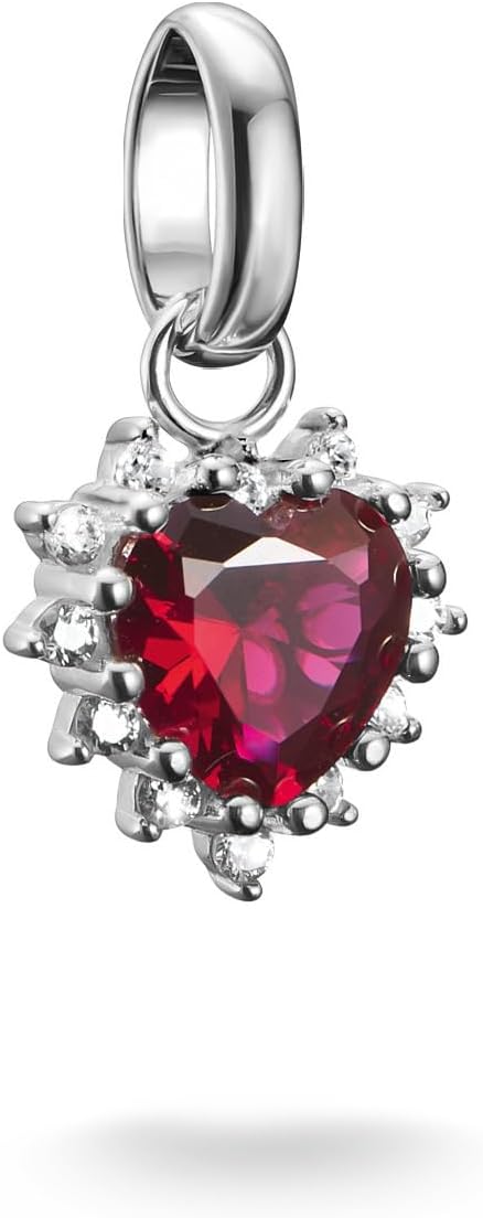 Thomas Sabo Charm Club Connect CC1279-013-10 zawieszka z recyklingu srebro próby 925 czerwone serce