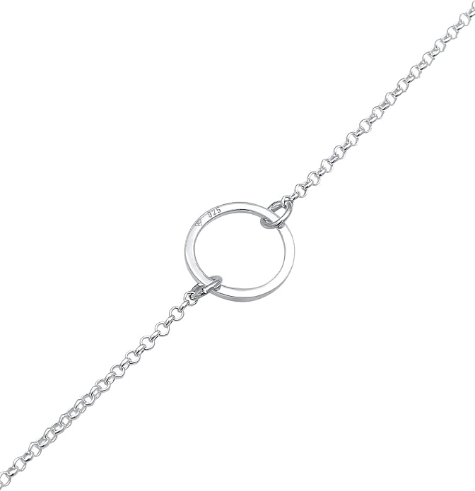 Elli Naszyjnik damski choker z motywem okręgu Trend Geo ze srebra wysokiej próby 925 - obrazek 5