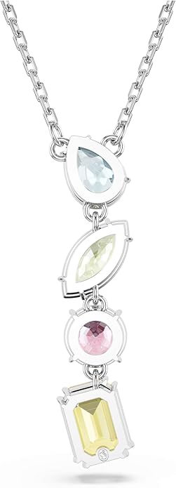 Swarovski Wisiorek Y Gema, Szlify różnorodne, Różnokolorowy, Powłoka z rodu - obrazek 4