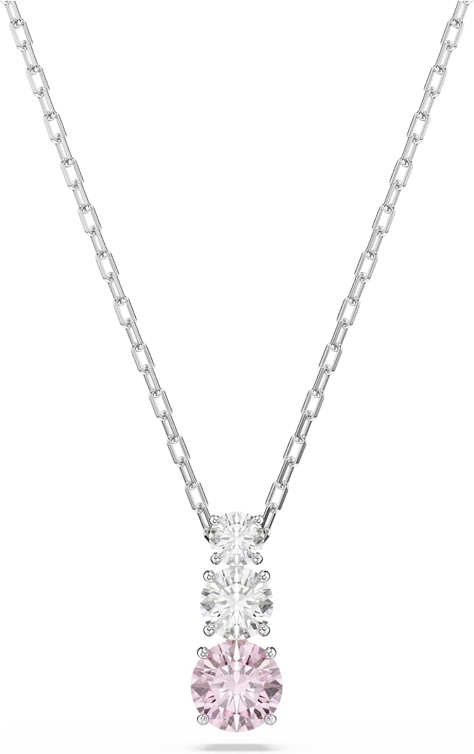 Swarovski Stilla Attract Kolekcja, Szlif okrągły, Różowy, Powlekany rodem - obrazek 2