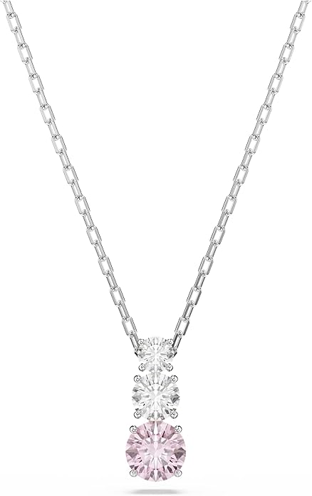 Swarovski Stilla Attract Kolekcja, Szlif okrągły, Różowy, Powlekany rodem