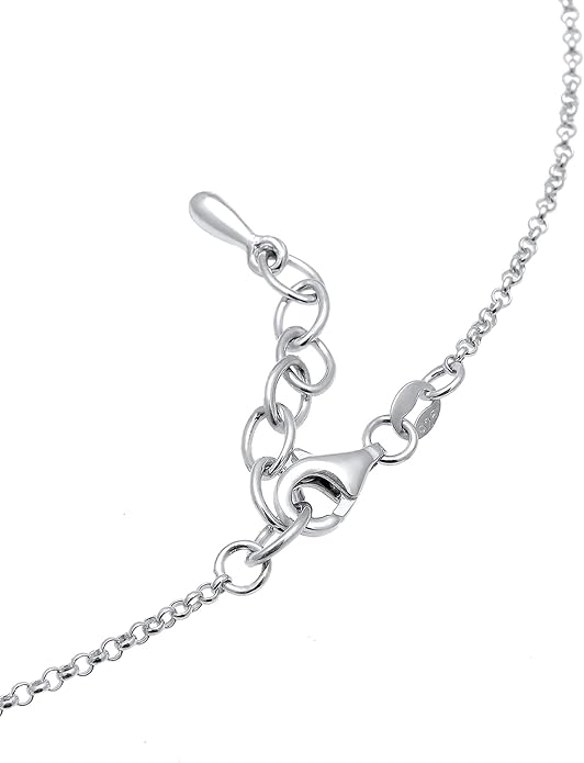 Elli Naszyjnik damski choker z motywem okręgu Trend Geo ze srebra wysokiej próby 925 - obrazek 6