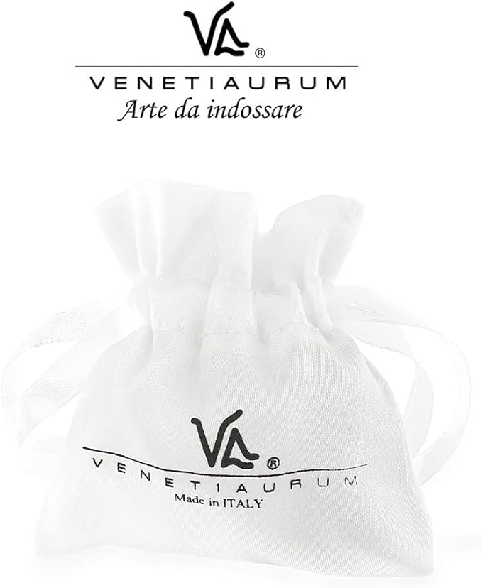 Venetiaurum – Wisiorek z prawdziwego szkła Murano i srebra próby 925 – biżuteria "Made in Italy" z certyfikatem - obrazek 3