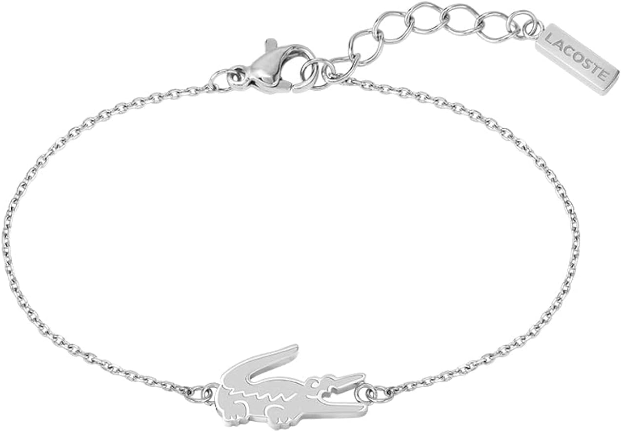 Lacoste Damska bransoletka z kolekcji CROCODILE w kolorze goździkowego - obrazek 2