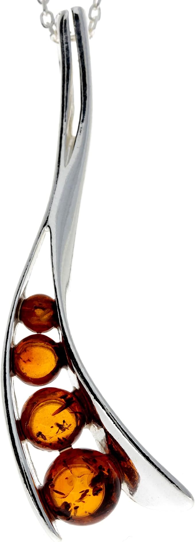 SilverAmber GL219 damski wisiorek ze srebra próby 925 z bursztynem