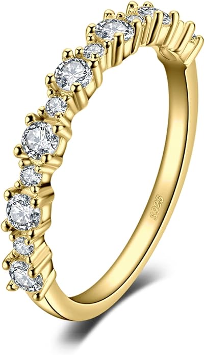 JewelryPalace Pierścionek zaręczynowy Srebro 925 damski pierścionek z cyrkonią sześcienną Obrączki ślubne Obrączka Zestaw pierścionków Biżuteria damska Różowe złoto Złoto