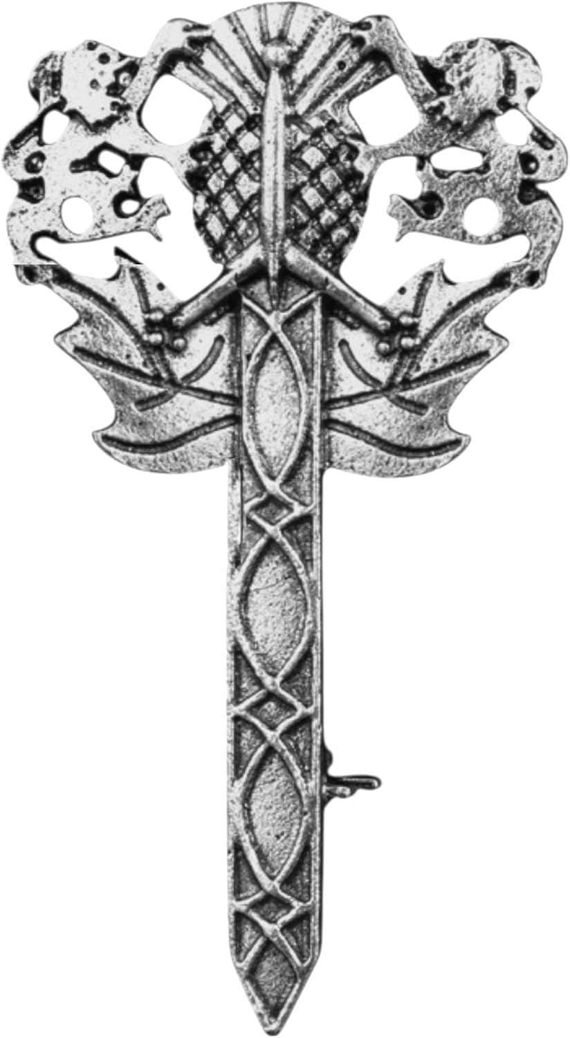 GFM Scottish Thistle, celtyckie, irlandzkie symbole broszki lub przypinki - obrazek 5