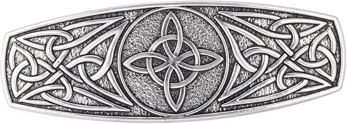 KKJOY Metalowa spinka do włosów z celtyckim węzłem, vintage, ręcznie wykonana, akcesoria ślubne, dla kobiet, dziewcząt, węzeł czarownic z 4 końcówkami