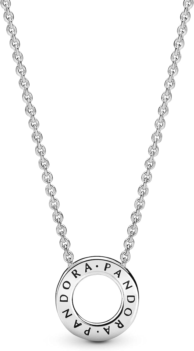 Pandora Signature Collier Pavé réversible en argent sterling avec zircones cubiques transparentes, 45 - obrazek 3