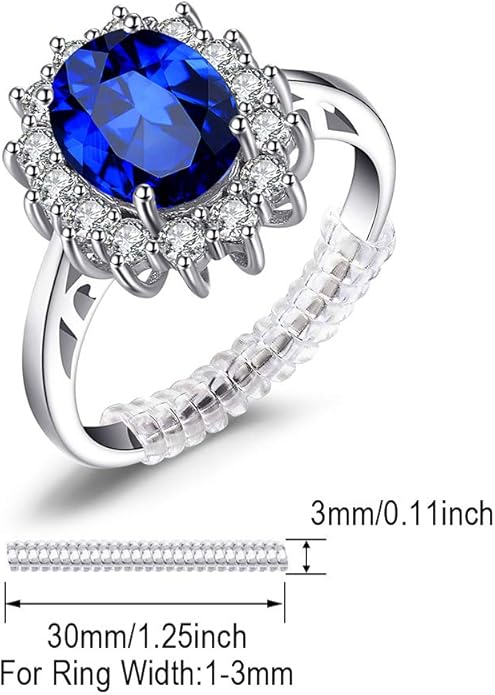 JewelryPalace Księżniczka Diana Szmaragd Szafir Topaz Ametyst Cytryn Granat Perydot Rubin Pierścionki, Pierścionek zaręczynowy Srebro 925 Biżuteria damska Rosegold Gold - obrazek 6