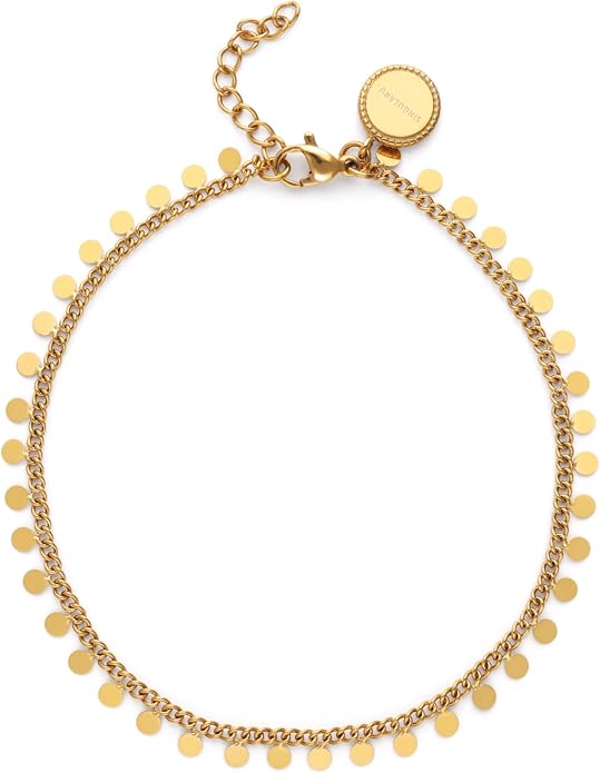 SINGULARU - Bransoletka na kostkę Folklore. Stal mit Pozłacany złotem 18K. Schmuck für Damen.