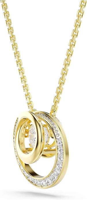 Swarovski Hyperbola Kolekcja, Szlif okrągły, Biały, Powlekany w odcieniu złota - obrazek 4