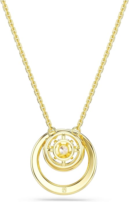 Swarovski Hyperbola Kolekcja, Szlif okrągły, Biały, Powlekany w odcieniu złota - obrazek 6
