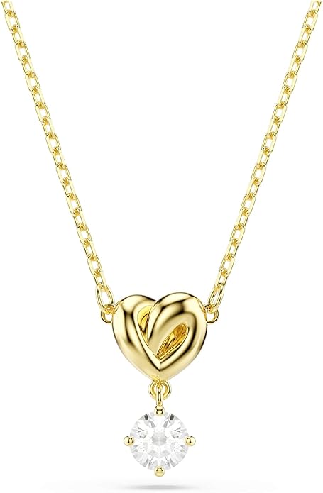 Swarovski Lifelong Kolekcja, Szlif okrągły, Serce, Biały, Powlekany w odcieniu złota - obrazek 5
