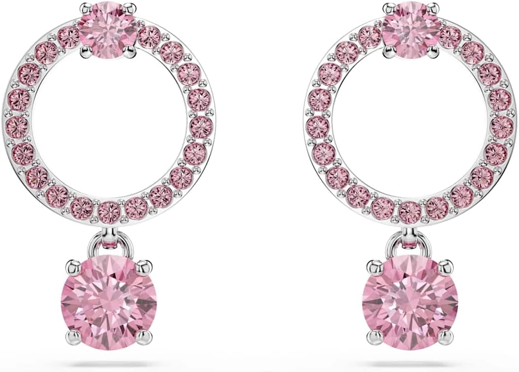 Swarovski Constella Kolekcja kolczyki koła, szlif okrągły, pokryty rodem - obrazek 3