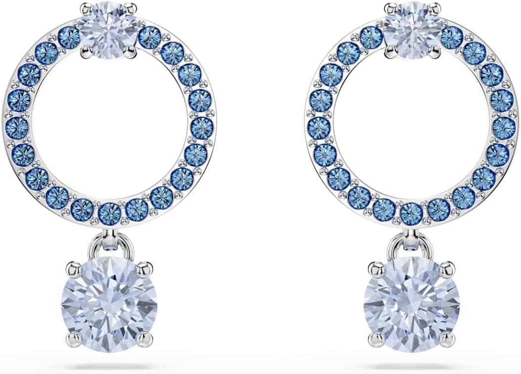 Swarovski Constella Kolekcja kolczyki koła, szlif okrągły, pokryty rodem - obrazek 2
