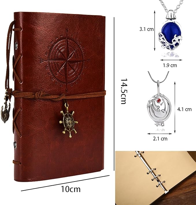 Naszyjnik z werbeną wampira, pierścień Katherine, biżuteria cosplay, akcesoria do kostiumu Elena Diary dla kobiet i mężczyzn, fani, 4 szt - obrazek 5