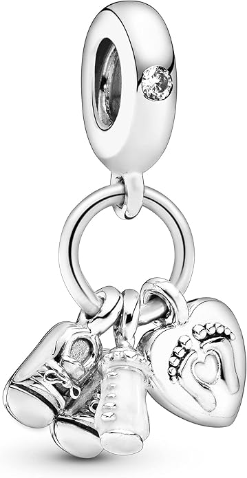 Charm Pandora 798106CZ kobieta srebrny cyrkonia i emalia