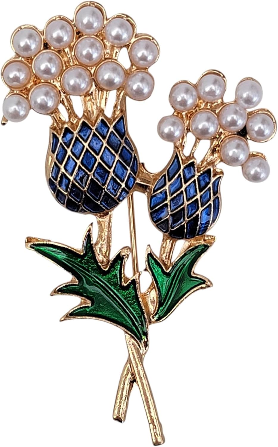 GFM Scottish Thistle, celtyckie, irlandzkie symbole broszki lub przypinki - obrazek 3