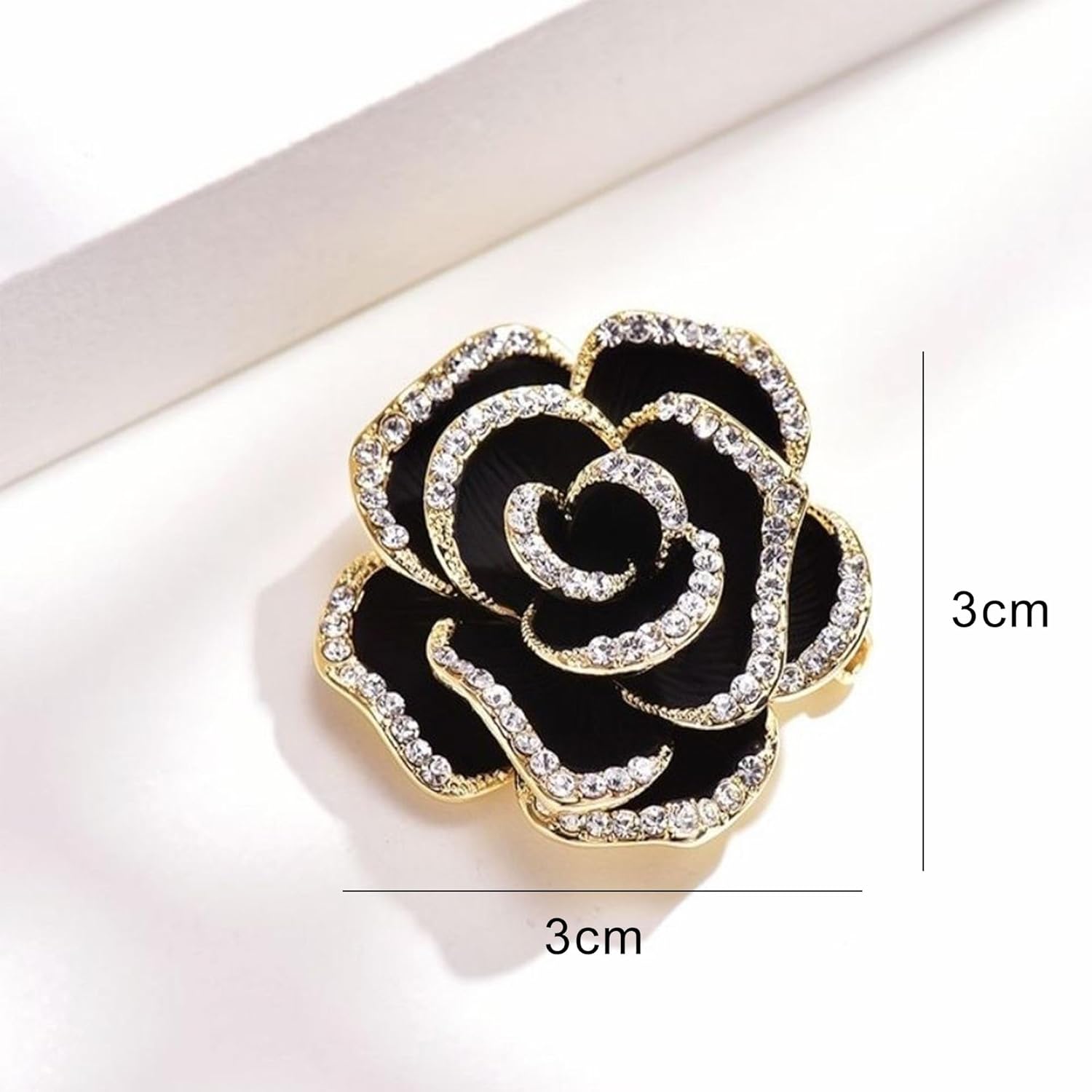 Vintage elegancka unikalna broszka z kryształem, modna broszka z kryształem górskim, odznaki pin, akcesoria biżuteria prezenty, guzik z kryształu górskiego, szaliki klamra broszka z kwiatami, stanik - obrazek 5