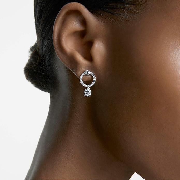 Swarovski Constella Kolekcja kolczyki koła, szlif okrągły, pokryty rodem - obrazek 6