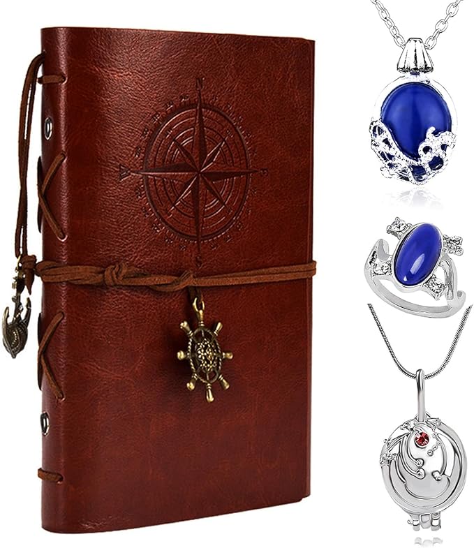 Naszyjnik z werbeną wampira, pierścień Katherine, biżuteria cosplay, akcesoria do kostiumu Elena Diary dla kobiet i mężczyzn, fani, 4 szt