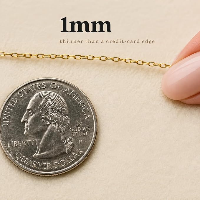 KEZEF Łańcuszek ze srebra wysokiej próby 925 | 1,3 mm srebrny łańcuszek naszyjnik dla kobiet | cienki i mocny łańcuszek z owalnymi ogniwami | wyprodukowano we Włoszech, idealny do wisiorków lub warstw - obrazek 5
