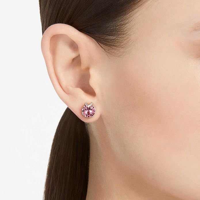 Swarovski Bella Kolekcja Kolczyki sztyfty, Szlif okrągły, Pavé - obrazek 4