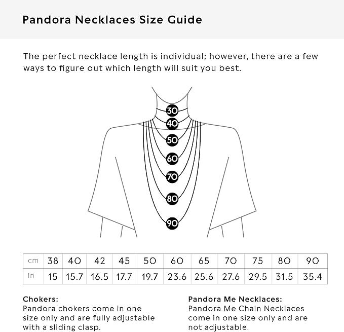 Pandora Signature Collier Pavé réversible en argent sterling avec zircones cubiques transparentes, 45 - obrazek 7
