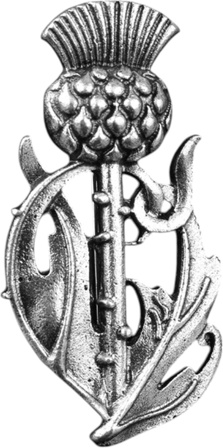 GFM Scottish Thistle, celtyckie, irlandzkie symbole broszki lub przypinki - obrazek 4