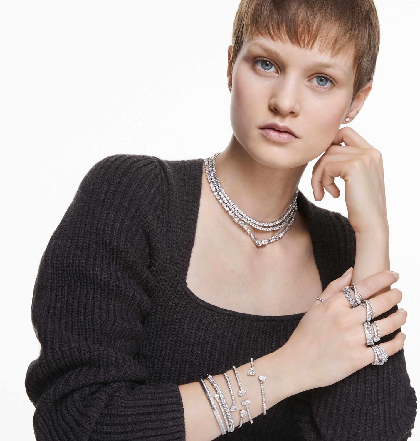 Swarovski Damski pierścionek metalowy 32014251 - obrazek 7