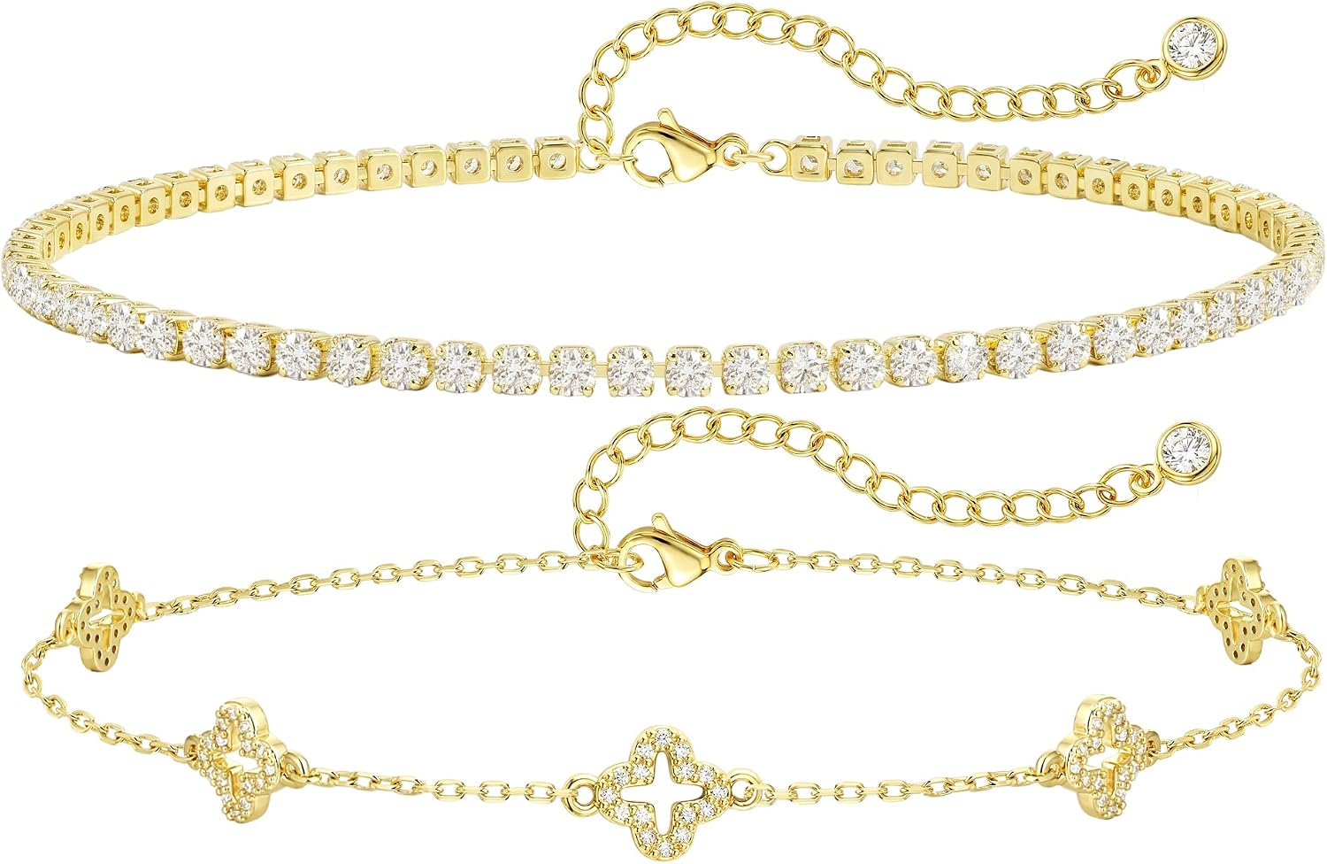 ZOERAY złote srebrne bransoletki ankietowe dla kobiet wodoodporne 18-karatowe złoto platerowane kotwice dla kobiet nie usztywniane Dainty Layered Heart Anklet Set Summer Beach Foot Chain biżuteria - obrazek 2