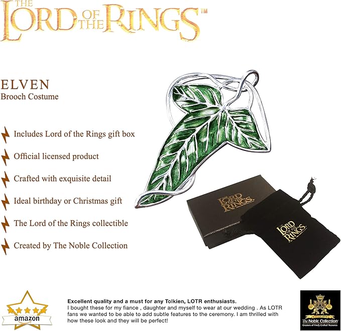 The Noble Collection Lord of The Rings: LóRien Leaf Brooch - obrazek 3